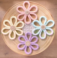 Image 1 of Textured Pastel Wildflowers ( use drop down menu to select colours ) 