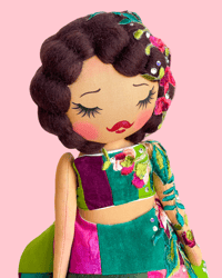 Image 1 of WHERE THE FLOWERS GROW MEDIUM ART DOLL