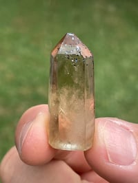 Image 1 of Natural Citrine Point With Hematite & Titanium Flecks #1985