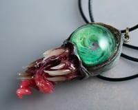 Image 8 of Monstrous Twisted Tongue Pendant, ooak