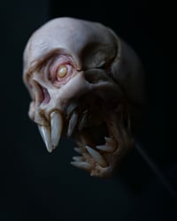 Image 9 of Vampire fetal skull, original art, dark academia
