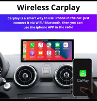 Image 3 of Audi A1 Q2 Apple Carplay & Android Auto Car Stereo Headunit Bluetooth WIFI Touchscreen Radio