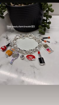 Image 2 of Silver beauty charm bracelet
