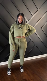 Image 2 of 508 Guided By Angels Crop Top Sweatsuits