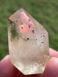 Image 11 of Natural Citrine Phantom With Hematite & Titanium Inclusions #1825