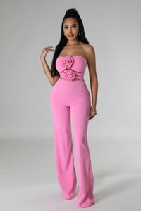 Image of Pink rose jumpsuit 