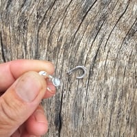 Image 3 of Diamond Hoop Silver