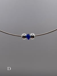 Image 4 of Sterling Silver Sea Glass Choker 