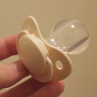 Image 2 of Beige Small Shield Paci