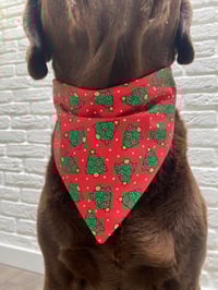 Image 4 of Meet me Under The Mistletoe / Christmas Trees Reversible Bandana 