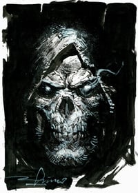 Skeletor A4 original sketch