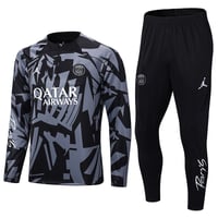 Image 1 of PSG X Jordan 1/4 Zip Tracksuit 22/23 (Black/Grey)
