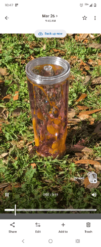 Purple and Orange Lava Tumbler
