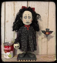 Image 2 of original Halloween Vampire Folk Art fabric Doll