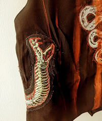 Image 4 of Serpent Skeleton (patchwork) Fitted Vest 