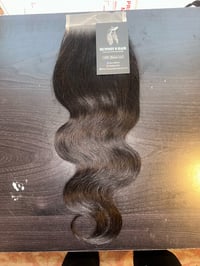 Image 1 of 12 inch body wave closure 