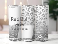 redbull sliver leopard 20oz tumbler 