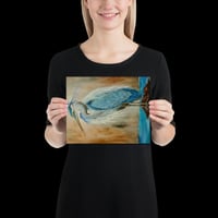 Image 3 of Blue heron Print on Canvas