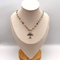 Image 2 of Amazonite Airplane Necklace