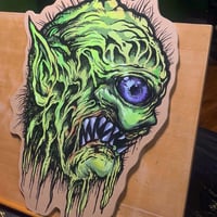 Cyclops Woodcut - Original Painting