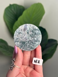 Image 14 of CHOOSE YOUR OWN MOSS AGATE DISK -INDIA- LOT 2