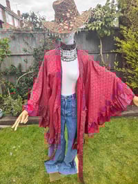 Image 5 of Amara Wrap dress -Red and Purple