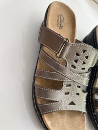Image 2 of Clarks Pewter sandals