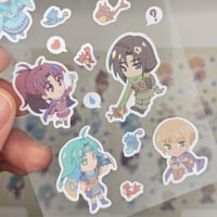 Image 3 of Spot Holo Sticker Sheet - Golden Sun