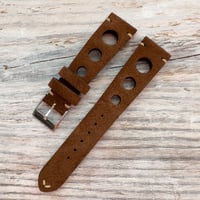 Image 2 of Italian Suede Rally Strap - Brown