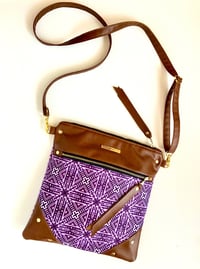 Image 1 of Medium Purple tile crossbody bag