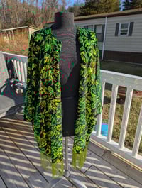 Image 5 of Uranium velvet fringe kimono