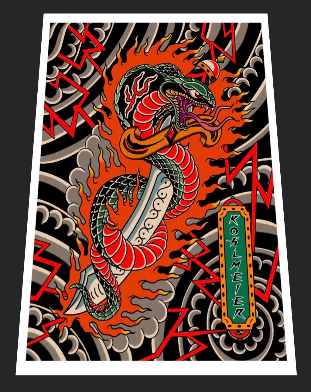 Cobra & Dagger 18x24