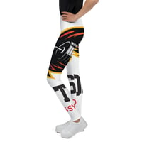 Image 3 of BossFitted White Youth Leggings