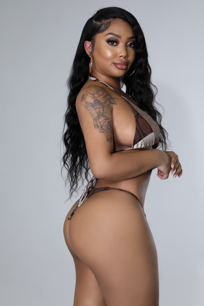 Image of PECAN TAN 3PC SKIRT SET