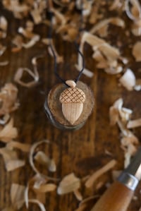 Image 4 of Acorn Pendant Necklace 