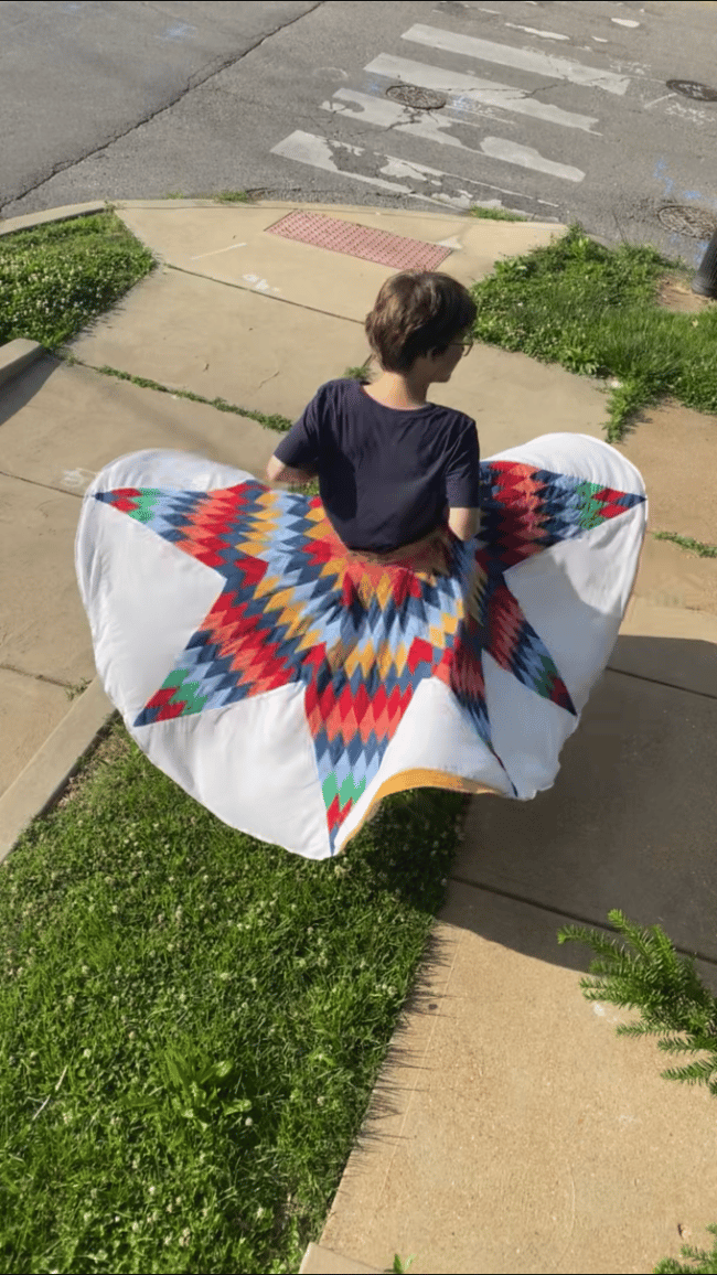 Lone Star Adjustable Quilt Skirt, 36”-39”