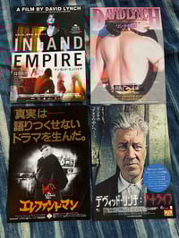 Set of 4 Japanese David Lynch movie flyers.