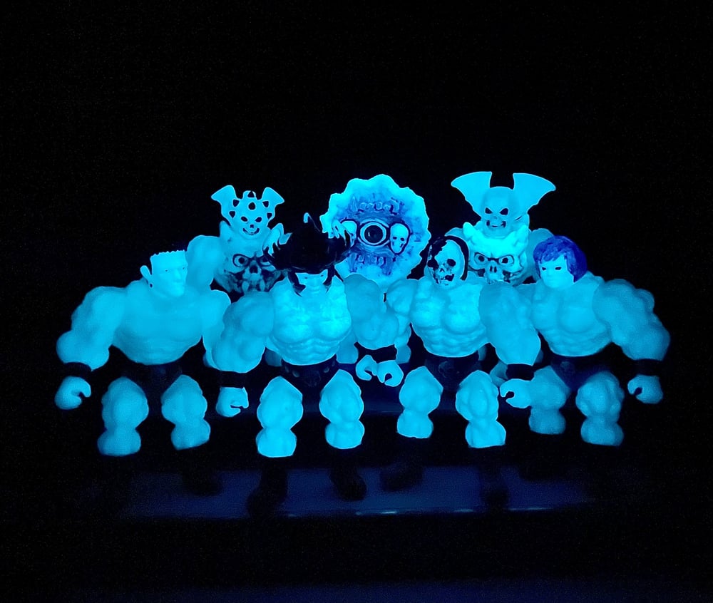 MUSCULOIDS 6” vinyl figure GLOW-IN-THE-DARK