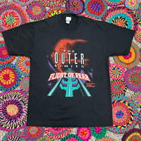 Image 1 of New 1996 King's Dominion "Flight Of Fear" Souvenir Tee Size XL (24.5x32)
