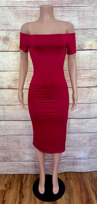 Image 1 of Helen Dress- Burgundy