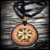 Shaded Vegvisir Pendant Necklace 