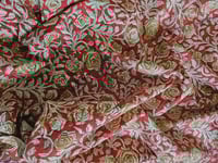 Image 1 of Namaste fabric rosier rouge