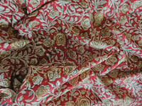 Image 1 of Namaste fabric rosier rouge 