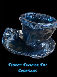 Image 2 of Cup and Saucer with Face