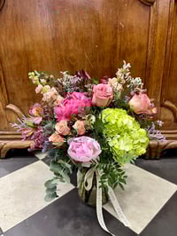 Image 1 of Bouquet en Jarrón de Cristal