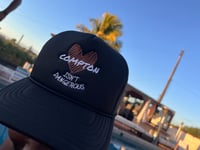 COMPTON ISN’T DANGEROUS- BLACK TRUCKER HAT