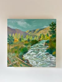 Image 1 of "Respite at Gold Hill", 14x14" original painting