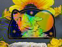 Image 1 of HOLO Cry at the Moon Sticker