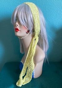 Image 2 of Soft Yellow Boho Headscarf