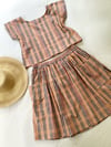 Ready Made Little Gingham Top/Skirt Set with free postage 